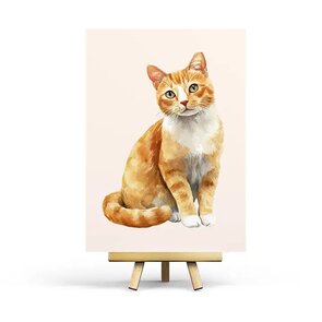 Ginger Cat - Postcard by Penpaling Paula