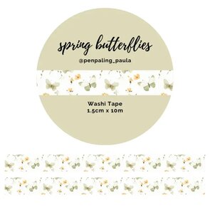 Washi Tape Spring Butterflies by Penpaling Paula
