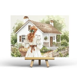 Cottage - Postcard by Penpaling Paula