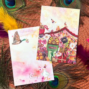 Postcard Romyillustrations - Feestwinkel