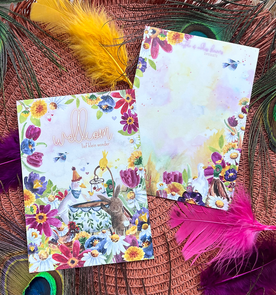 Postcard Romyillustrations - Bloemenfeest Welkom klein wonder