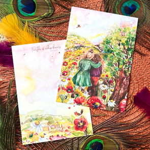 Postcard Romyillustrations - Klaprozenpad