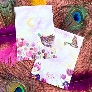 Postcard Romyillustrations - Samen naar de maan