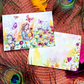 Postcard Romyillustrations - Vlindertuin