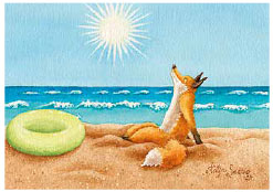 Postcard 463 by Katja Saario - On the beach