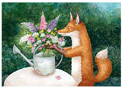 Postcard 464 by Katja Saario - Bouquet of flowers