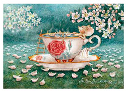 Postcard 471 by Katja Saario - Teacup Mouse