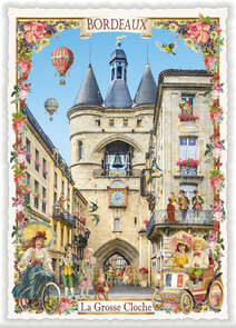 PK 1229 Tausendschön Postcard | La France – Bordeaux, La Grosse Cloche