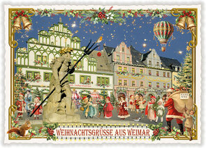 PK 1232 Tausendschön Postcard | Weihnachtsgrüsse aus Weimar
