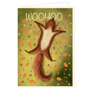 Folded Card with Envelope - Barbara Denef - Woohoo