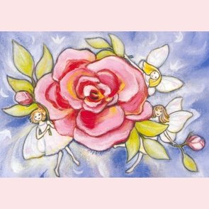 Postcard Geertje van der Zijpp | Rose-elves