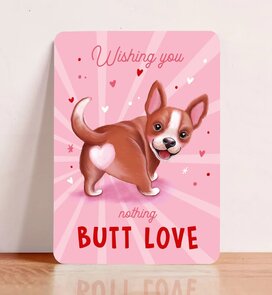 Postcard Nothing butt love - Aniet Illustration