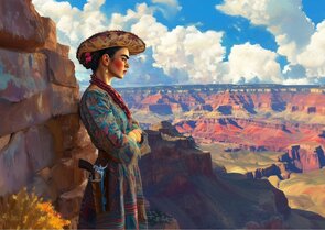 Frida Kahlo: Grand Canyon | Postcard Fripperies