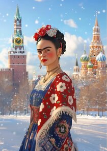 Frida Kahlo: Moskou | Postcard Fripperies