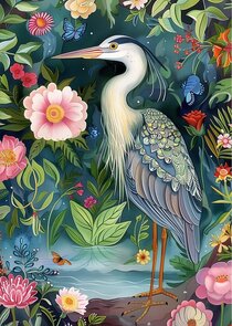 The Chinese Garden: Reiger | Postcard Fripperies