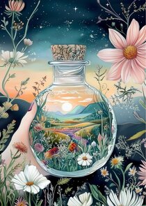 World in a cup: Fantasy in a Bottle| Postcard Fripperies