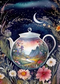 World in a cup: Magic poured Gently | Postcard Fripperies