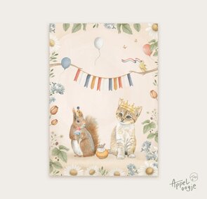 Postcard Koningsdag - Appeloogje