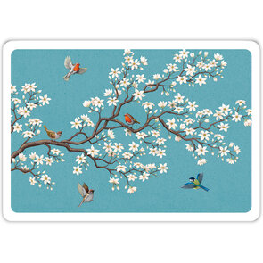 Aquarupella Méli Mélo Postcard - Birds on a flowering branch