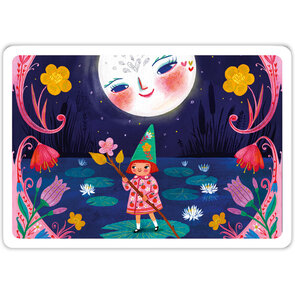Aquarupella Méli Mélo Postcard - Elf under the Moon