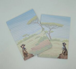 A5 Notepad Meerkat - by StationeryParlor