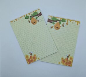 A5 Notepad Bees - by StationeryParlor