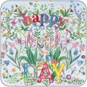 Postcard Kristiana Heinemann | Happy Birthday (Flowers)