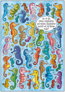 Search Postcard | Wo ist das Einhorn-Seepferdchen...?