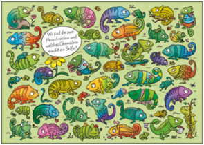 Search Postcard | Wo sind die zwei Heuschrecken...?