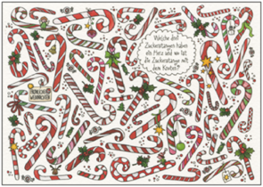 Search Postcard | Welche Zuckerstangen haben ein Herz...?