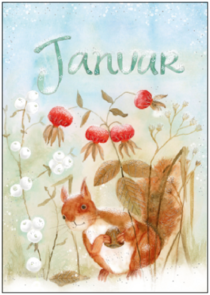 Postcard Inga Berkensträter | Januar