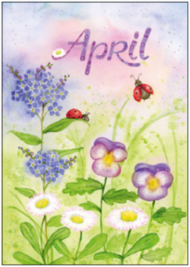 Postcard Inga Berkensträter | April
