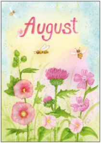 Postcard Inga Berkensträter | August