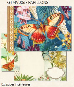 Mini Illustrated notebook Gwenaëlle Trolez Créations - Papillons