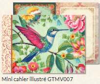 Mini Illustrated notebook Gwenaëlle Trolez Créations - Oiseaux