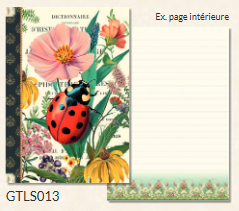 Illustrated notebook Gwenaëlle Trolez Créations - Coccinelle