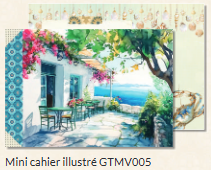 Mini Illustrated notebook Gwenaëlle Trolez Créations - Azulejos