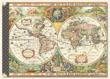 Illustrated notebook Gwenaëlle Trolez Créations - Mappemonde