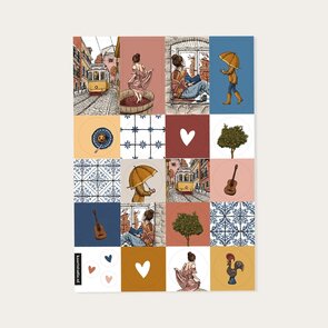 A5 Stickersheet Portugal - by Kaartstudio