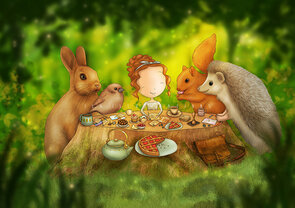 Postcard Ila Illustrations 161 - Postcrossing love