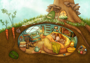 Postcard Ila Illustrations 154 - Sleep