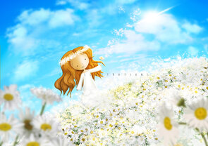 Postcard Ila Illustrations 152 - Daisy