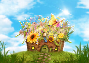 Postcard Ila Illustrations 125 - Summer cottage