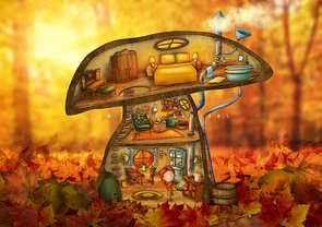 Postcard Ila Illustrations 108 - Chocolate chips cookies