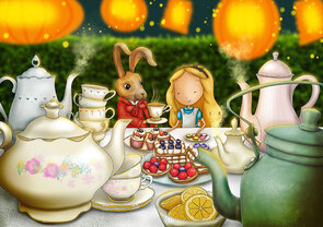 Postcard Ila Illustrations 093 - Alice in Ila land