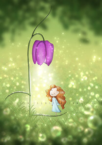 Postcard Ila Illustrations 178 First flower