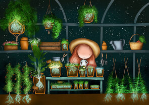 Postcard Ila Illustrations 011 - Magic life