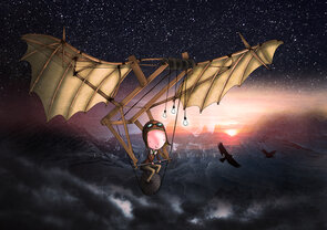 Postcard Ila Illustrations 021 - Where the eagles fly