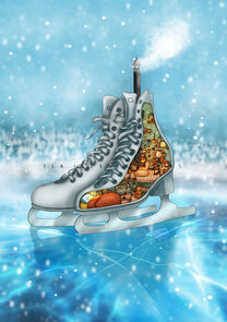 Postcard Ila Illustrations 030 - Winter lake