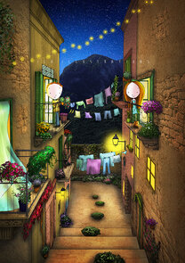 Postcard Ila Illustrations 036 - Balconies